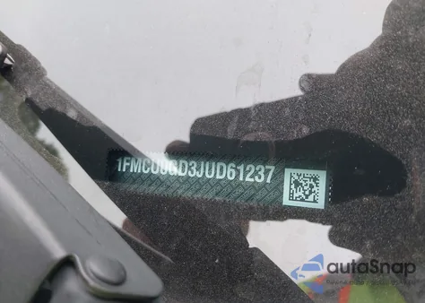 2018 Ford Escape Se z USA, uszkodzony, nr VIN 1FMCU0GD3JUD61237